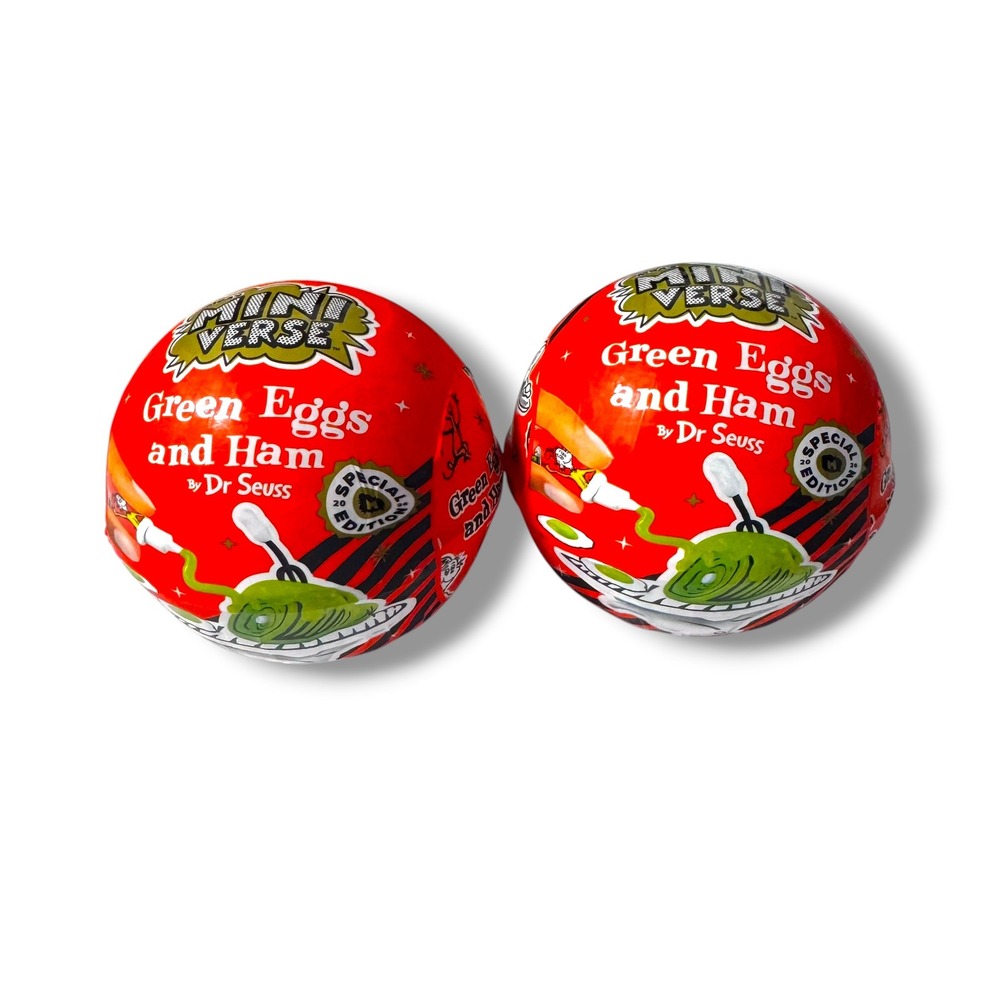 MGA Miniverse Make It Mini Food Dr Seuss Green Eggs and Ham Special Edition 2pk